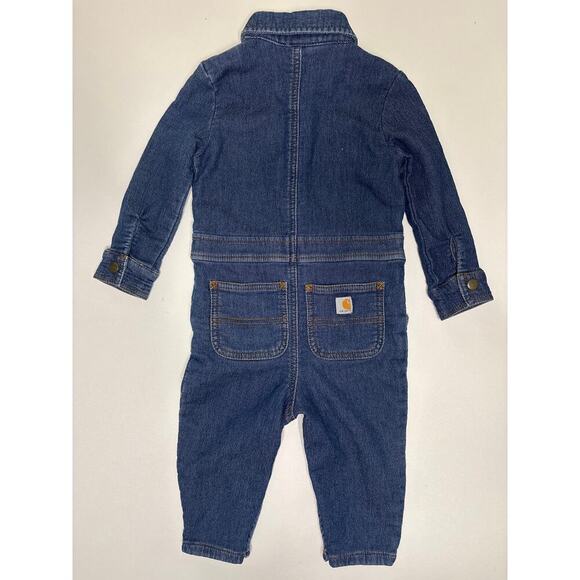 Carhartt Denim Jumpsuit Toddler 18 Months - Picture 5 of 9